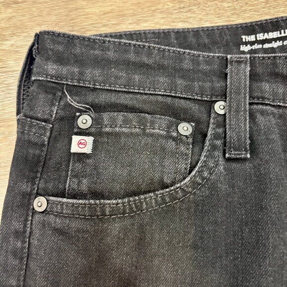 AG Adriano Goldschmied The Isabelle high-rise straight crop black size 30 - Picture 9 of 12